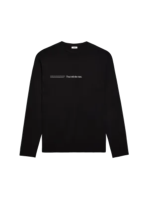 Mens PANGAIA LAB Infinited Fiber Long Sleeve T-shirt—black