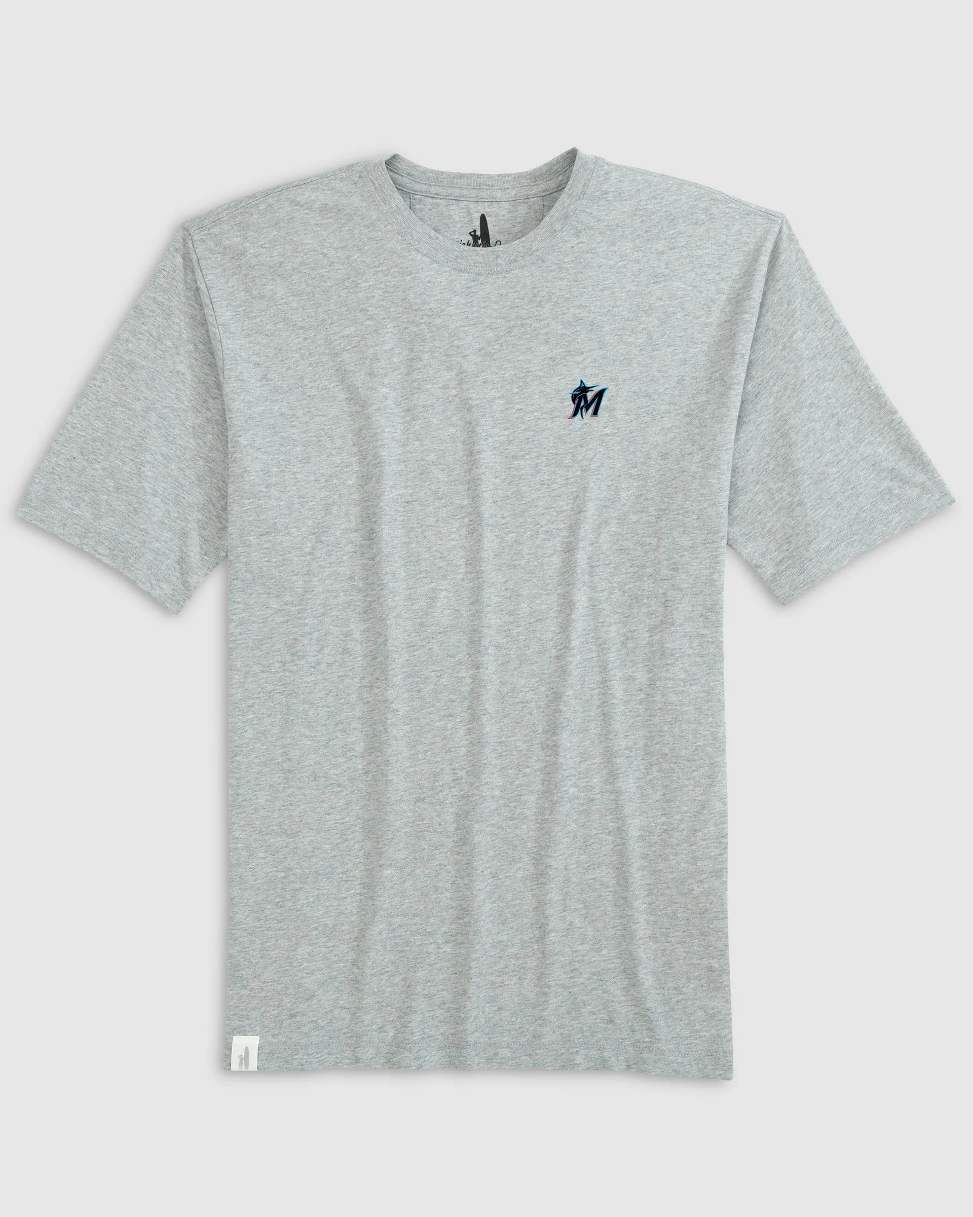 Miami Marlins Heathered Spencer Cotton T-Shirt