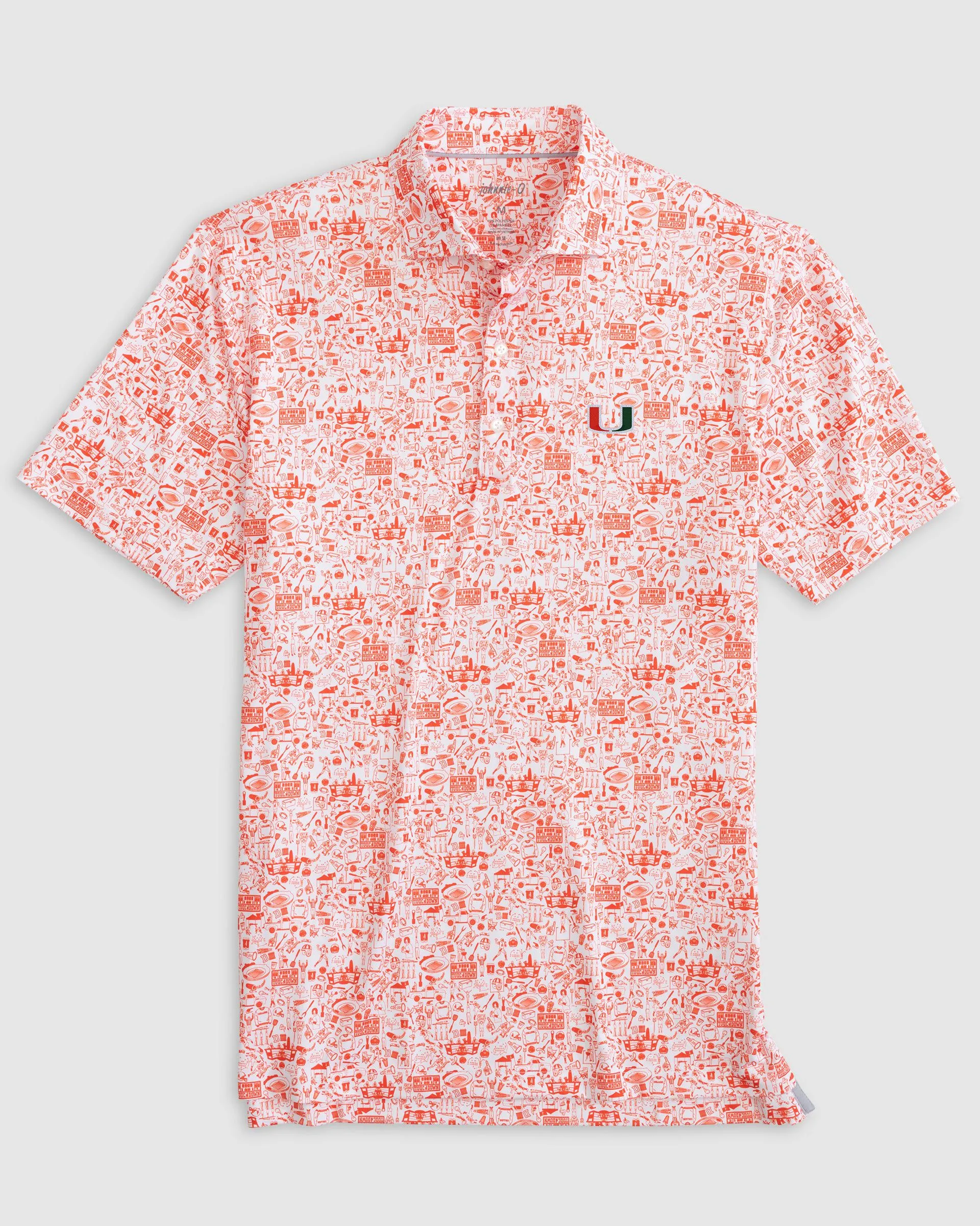 Miami Tailgater 2.0 Printed Jersey Performance Polo