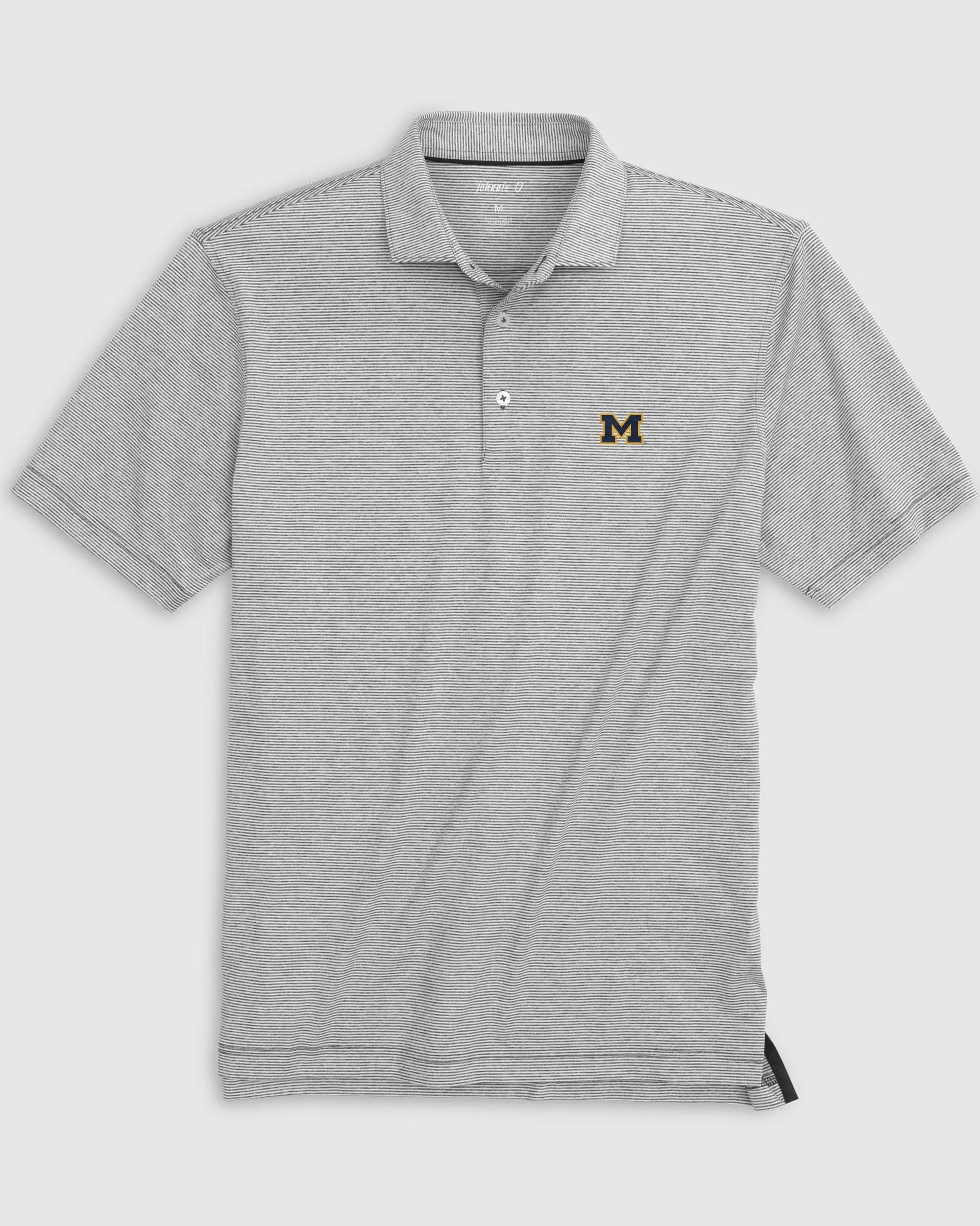 Michigan Lyndonn Striped Jersey Performance Polo