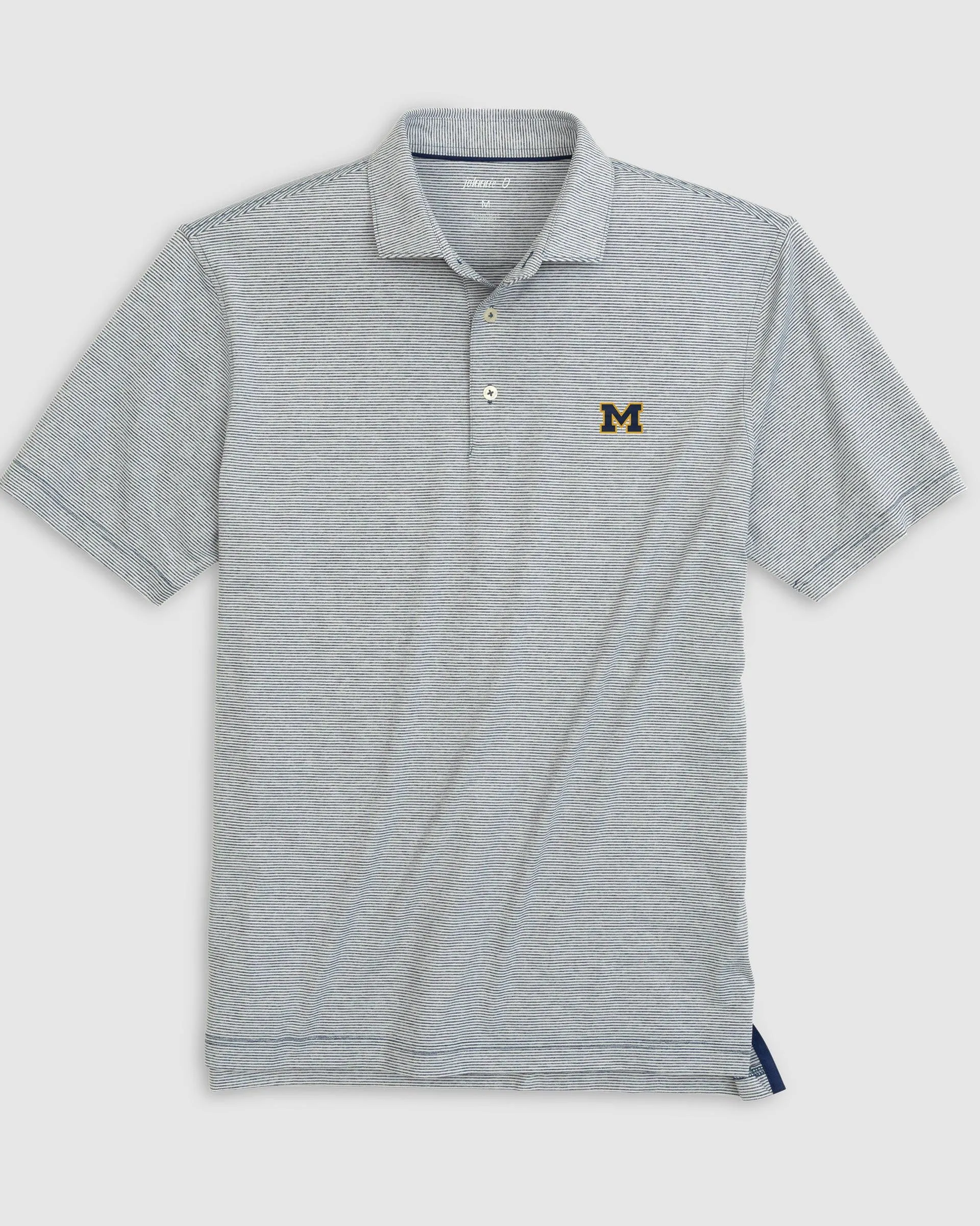 Michigan Lyndonn Striped Jersey Performance Polo