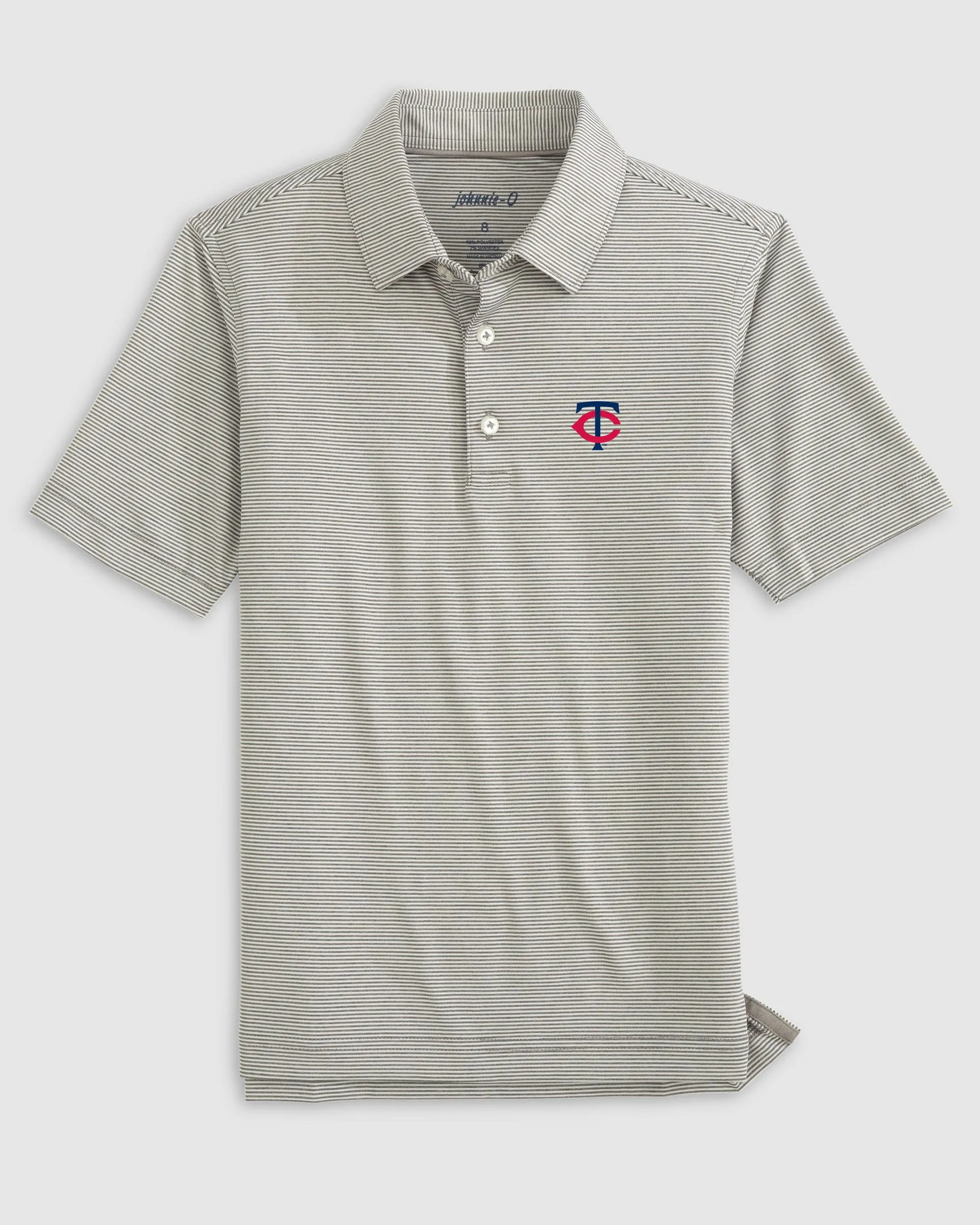 Minnesota Twins Lyndonn Jr. Striped Jersey Performance Polo