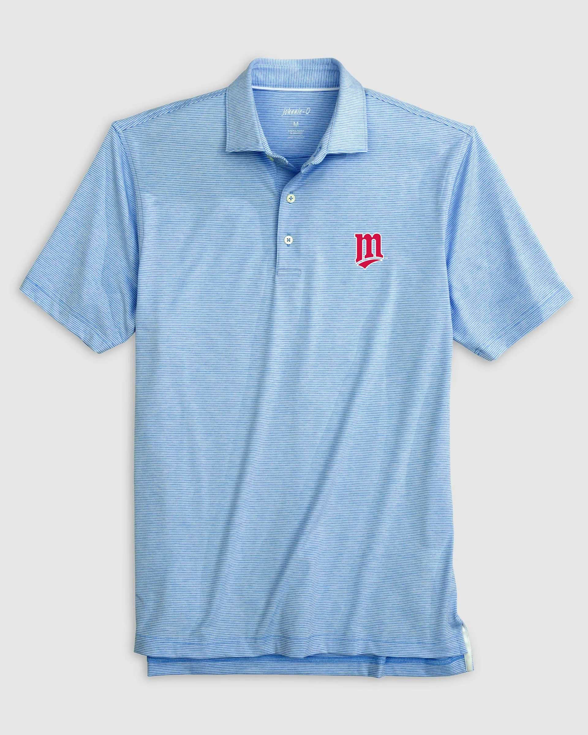 Minnesota Twins Lyndonn Striped Jersey Performance Polo - Cooperstown Logo