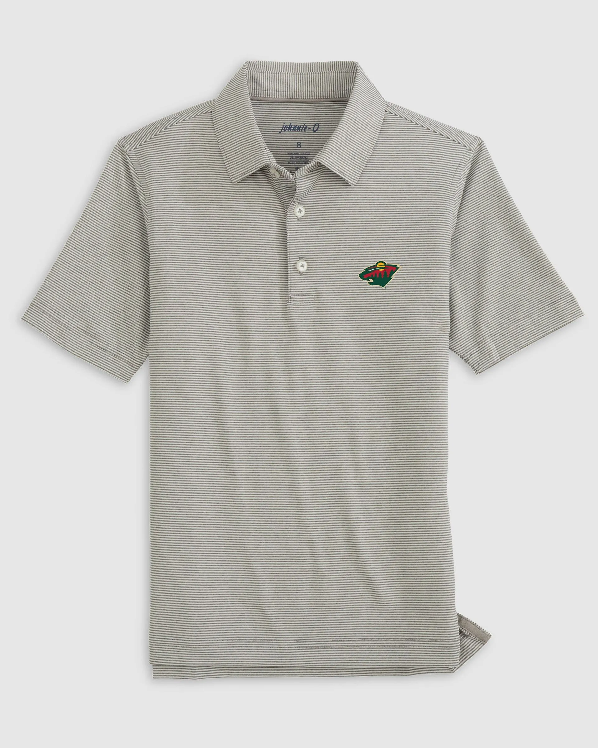 Minnesota Wild Lyndonn Jr. Striped Jersey Performance Polo
