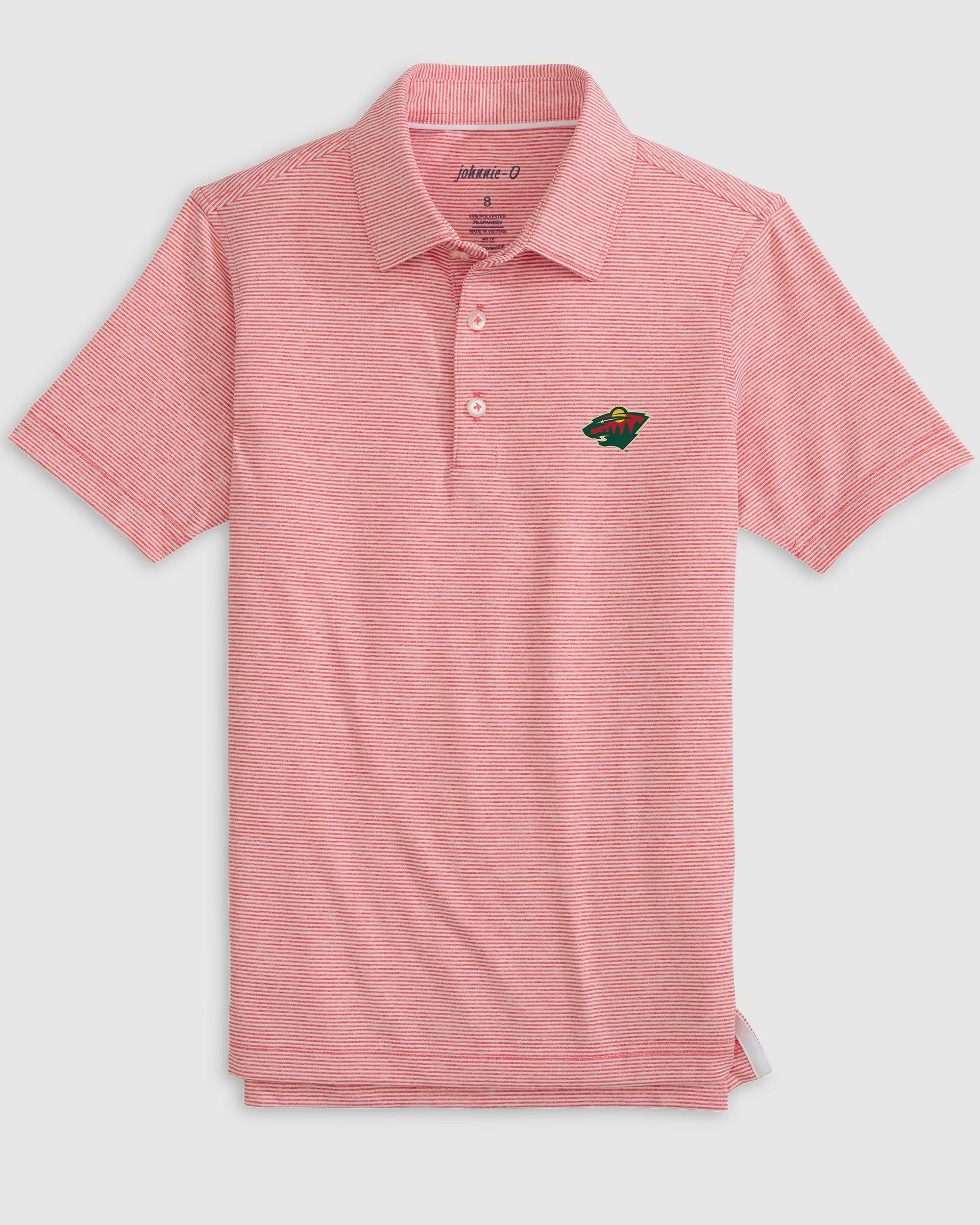 Minnesota Wild Lyndonn Jr. Striped Jersey Performance Polo