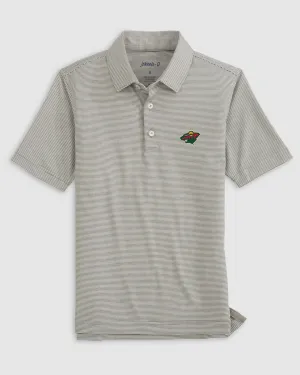 Minnesota Wild Lyndonn Jr. Striped Jersey Performance Polo