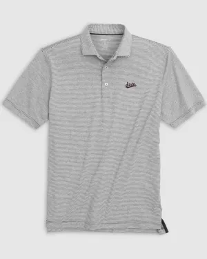 Mississippi State Lyndonn Striped Jersey Performance Polo - Script Logo