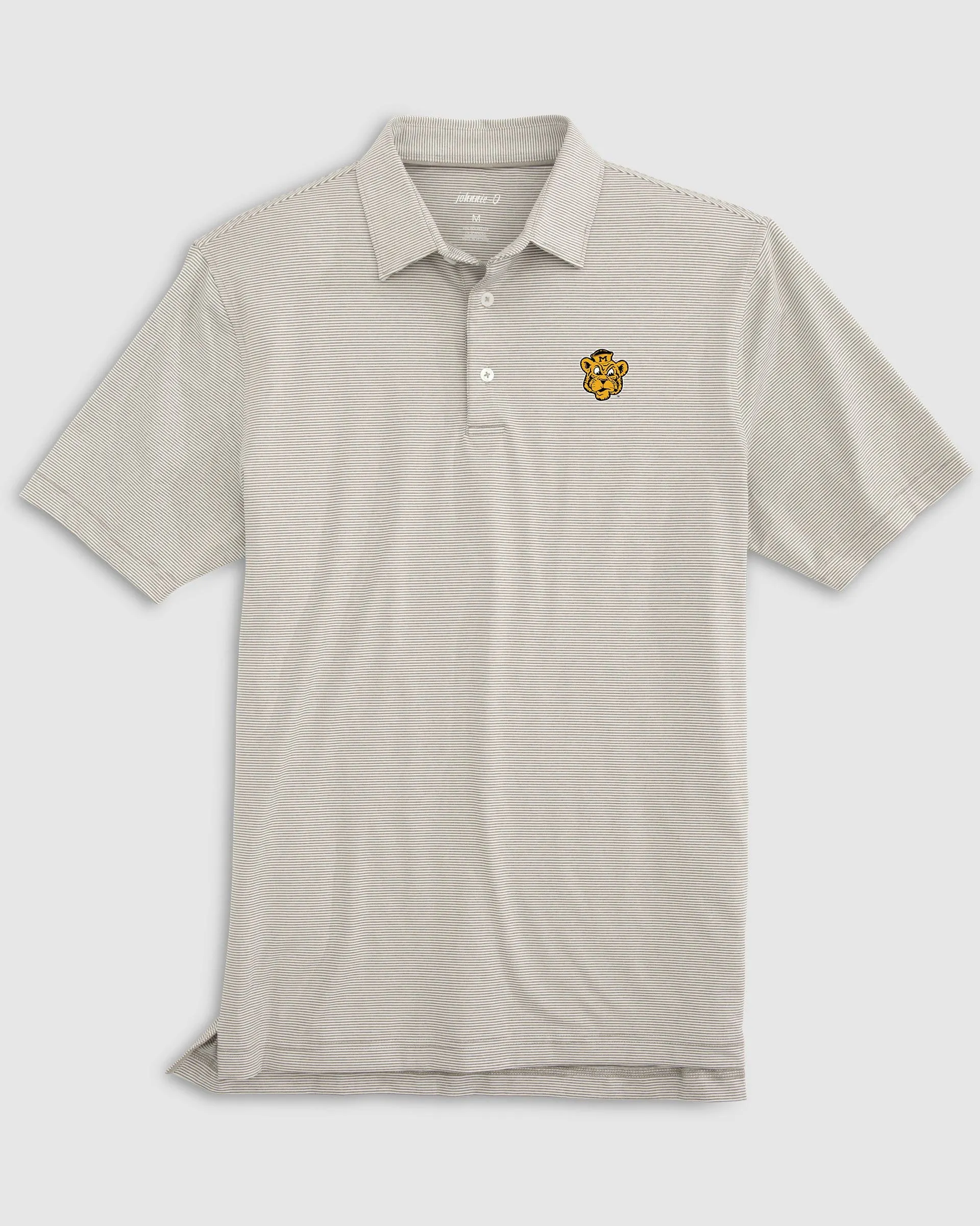 Missouri Lyndonn Striped Jersey Performance Polo - Vault Logo