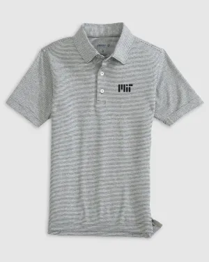 MIT Lyndonn Jr. Striped Jersey Performance Polo
