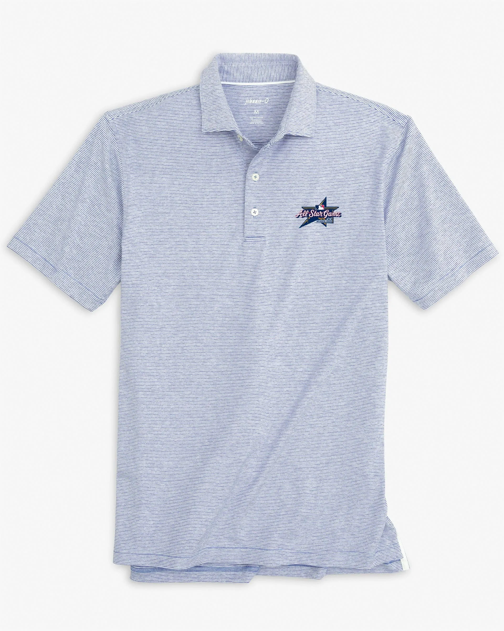 MLB All Star Game 2025 Lyndonn Striped Performance Jersey Polo