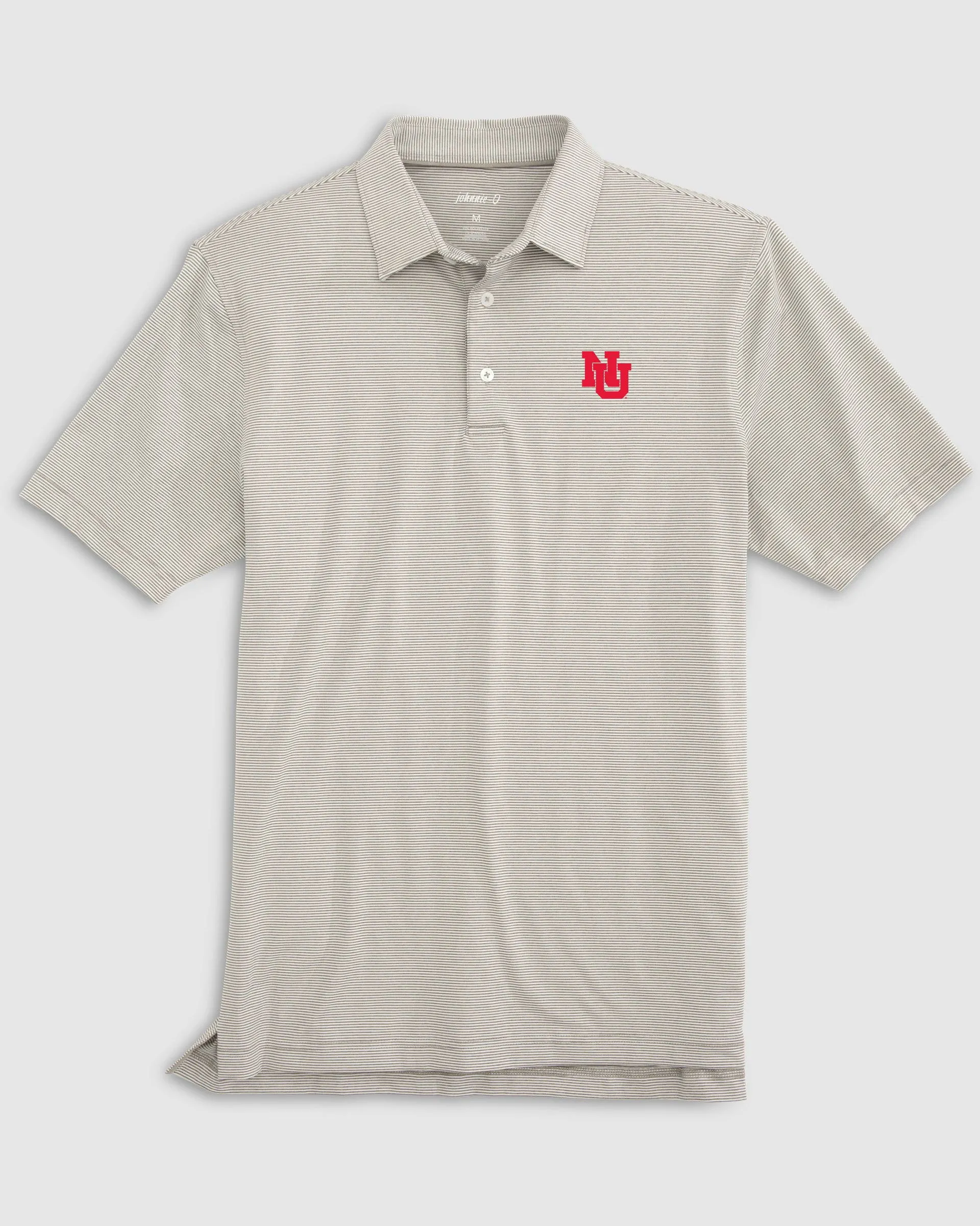 Nebraska Lyndonn Striped Jersey Performance Polo - Vault Logo