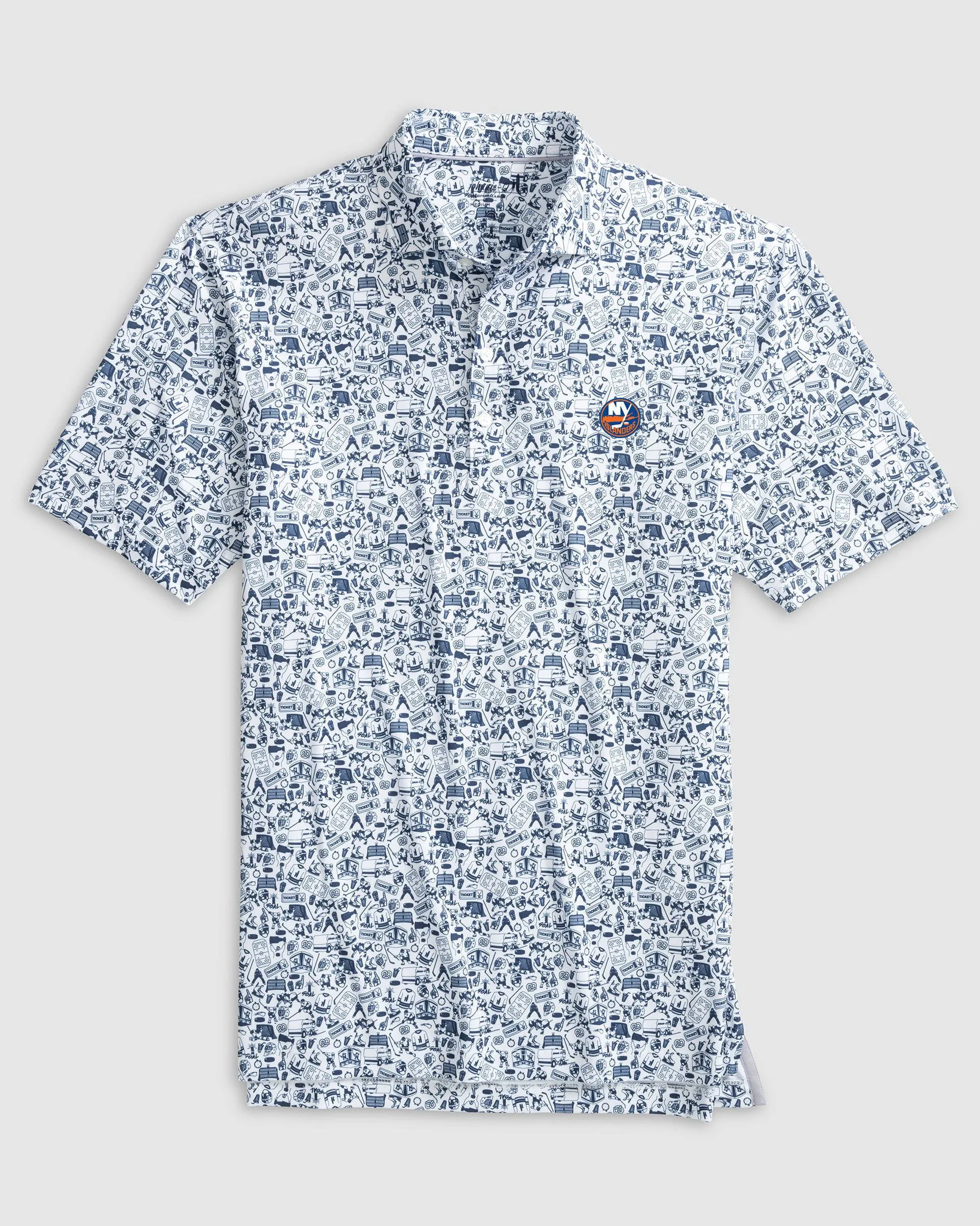 New York Islanders Slap Shot Performance Jersey Polo