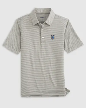 New York Mets Lyndonn Jr. Striped Jersey Performance Polo
