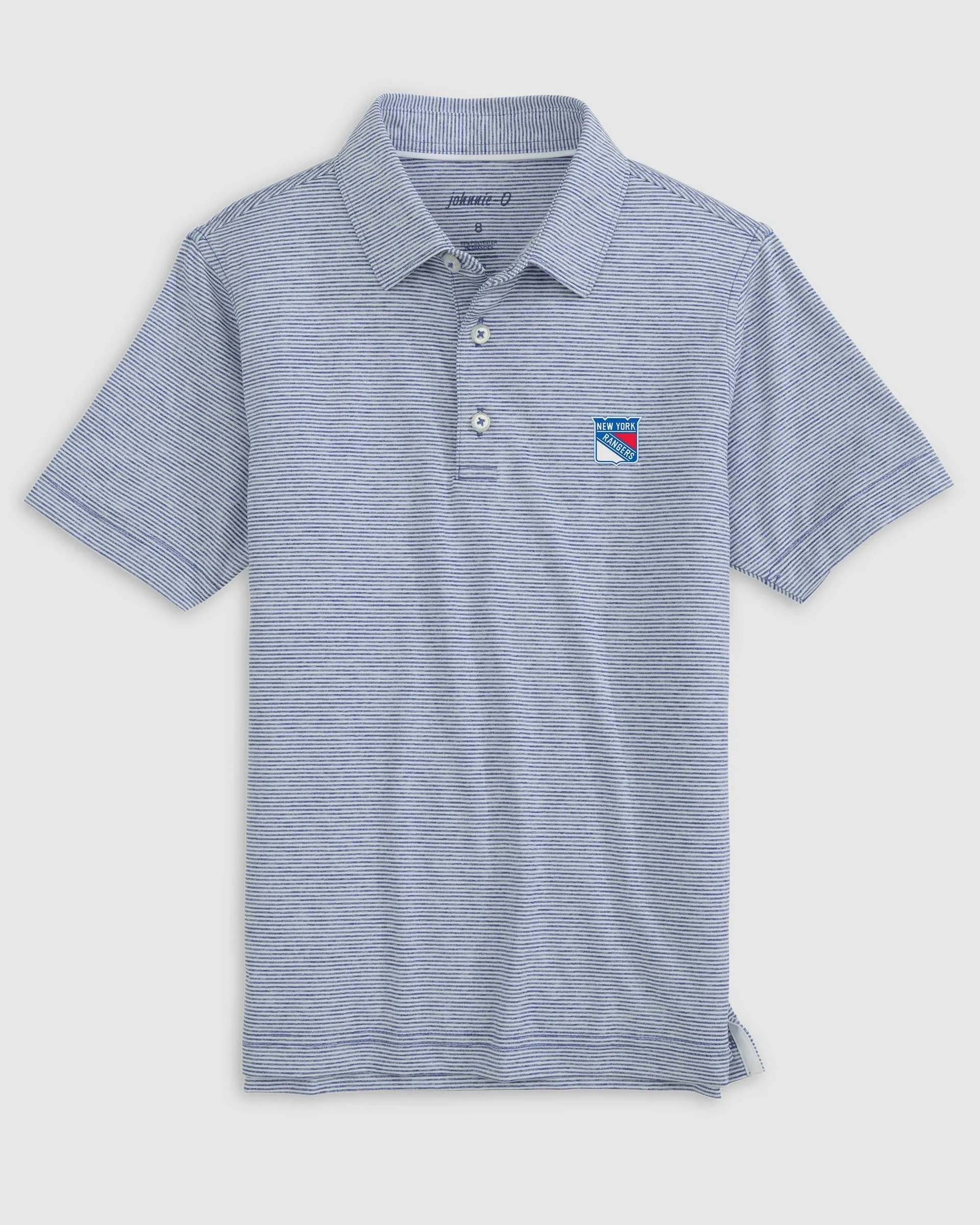 New York Rangers Lyndonn Jr. Striped Jersey Performance Polo
