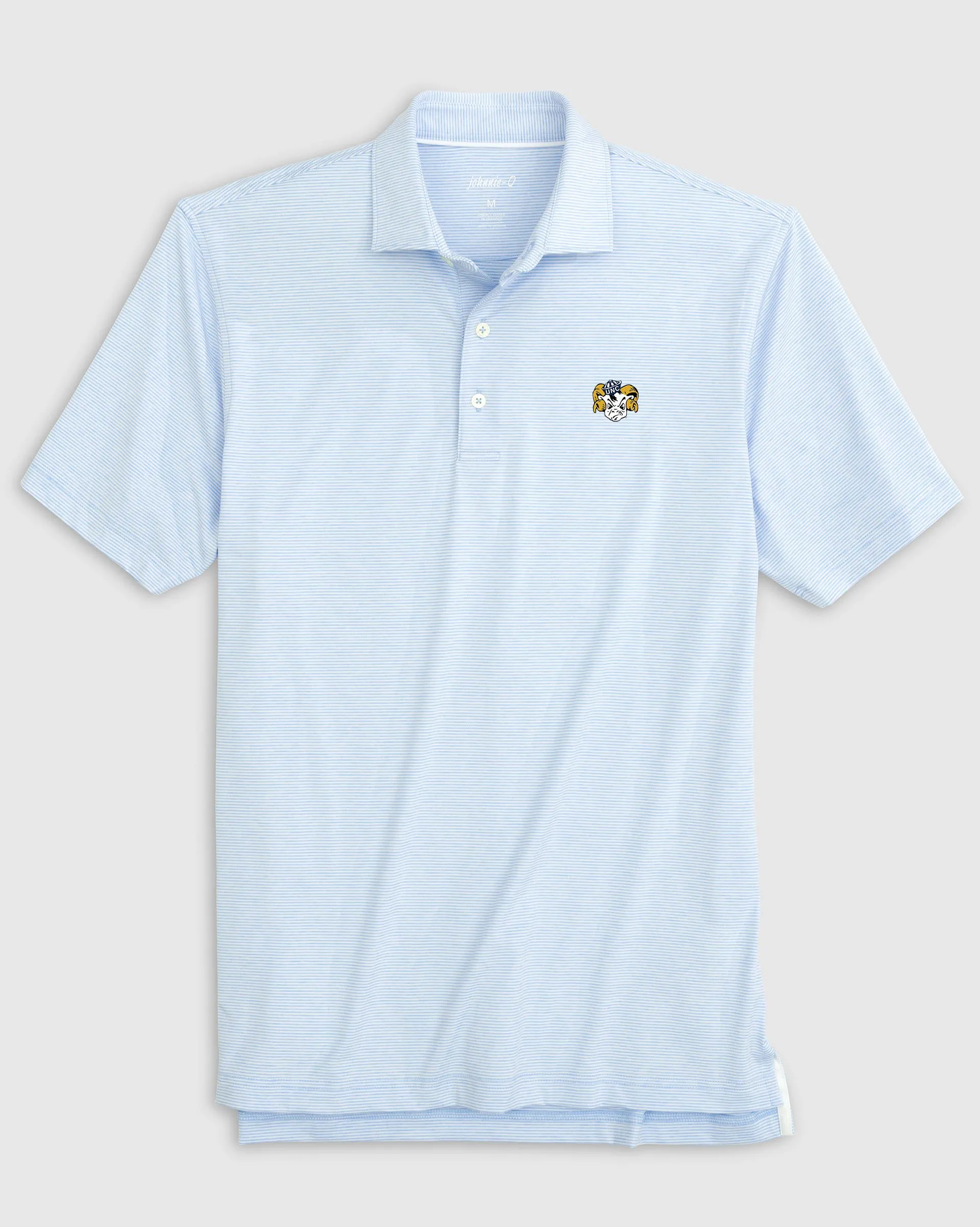 North Carolina Lyndonn Striped Jersey Performance Polo - Vault Logo