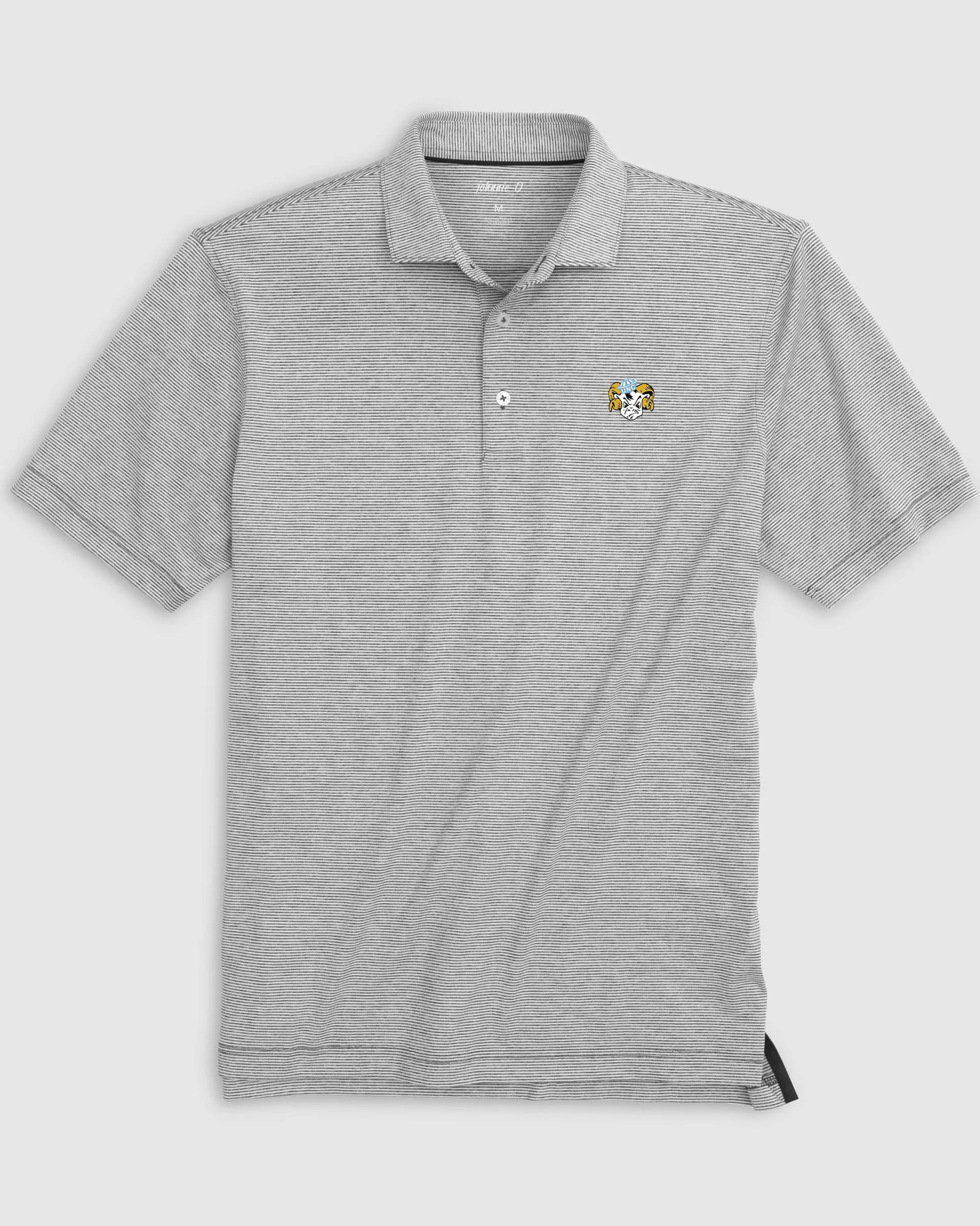 North Carolina Lyndonn Striped Jersey Performance Polo - Vault Logo