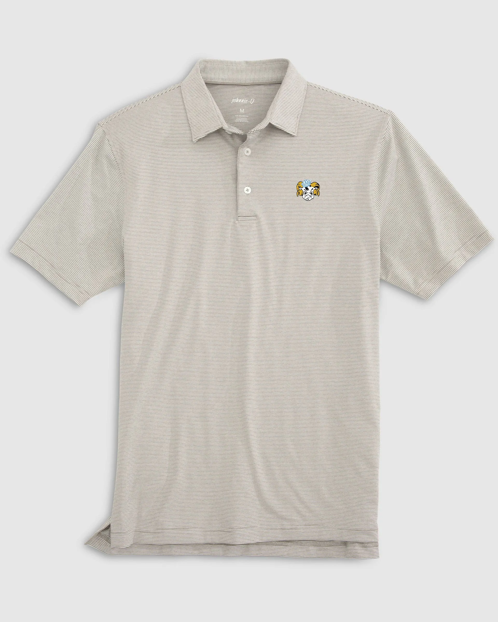 North Carolina Lyndonn Striped Jersey Performance Polo - Vault Logo
