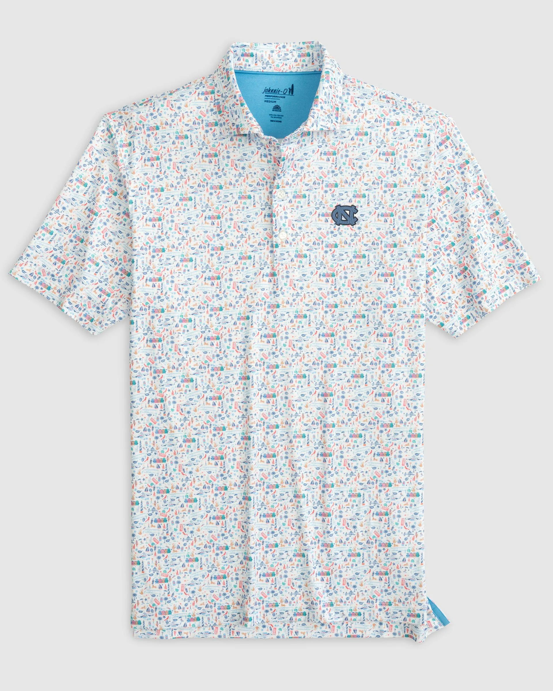 North Carolina Sweet Carolinas Printed Jersey Performance Polo
