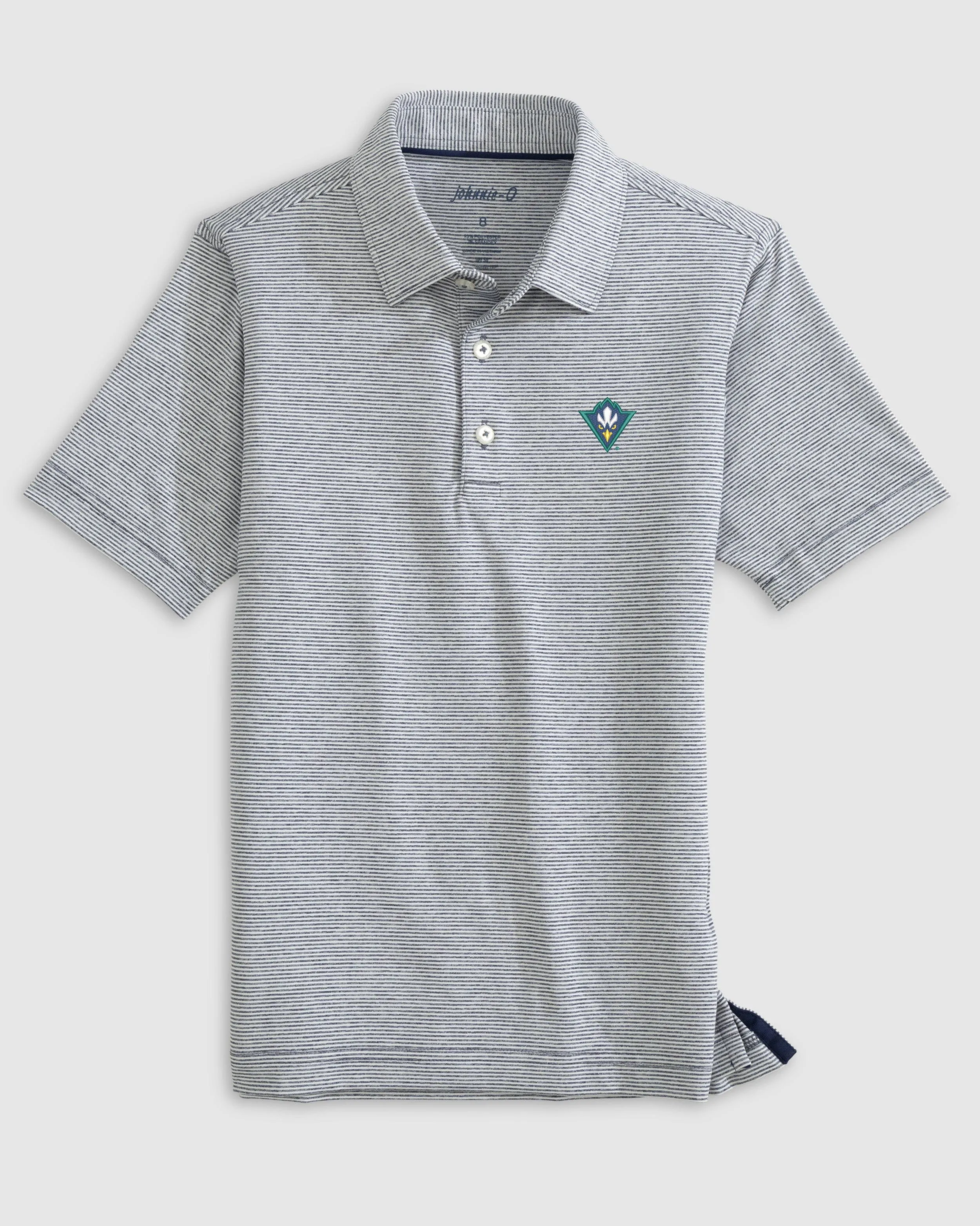 North Carolina Wilmington Lyndonn Jr. Striped Jersey Performance Polo
