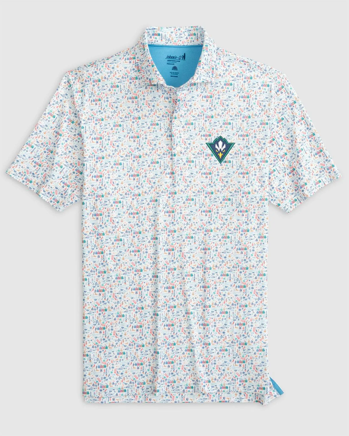 North Carolina Wilmington Sweet Carolinas Printed Jersey Performance Polo