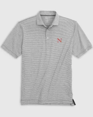 Northeastern Lyndonn Striped Jersey Performance Polo
