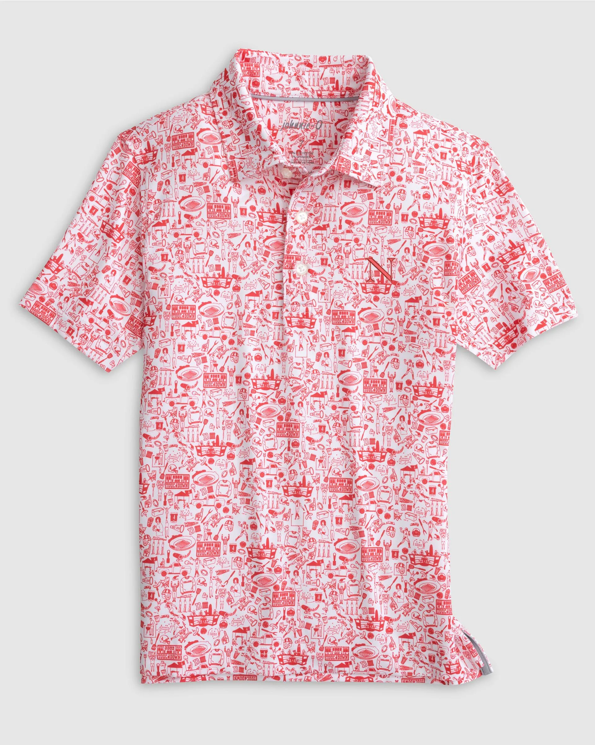 Northeastern Tailgater 2.0 Jr. Printed Jersey Performance Polo