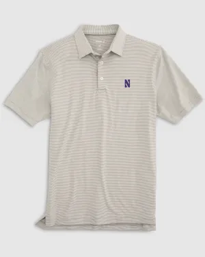 Northwestern Lyndonn Striped Jersey Performance Polo