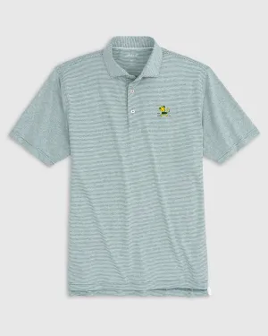 Notre Dame Lyndon Striped Jersey Performance Polo - Vintage Logo