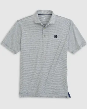 Notre Dame Lyndonn Striped Jersey Performance Polo