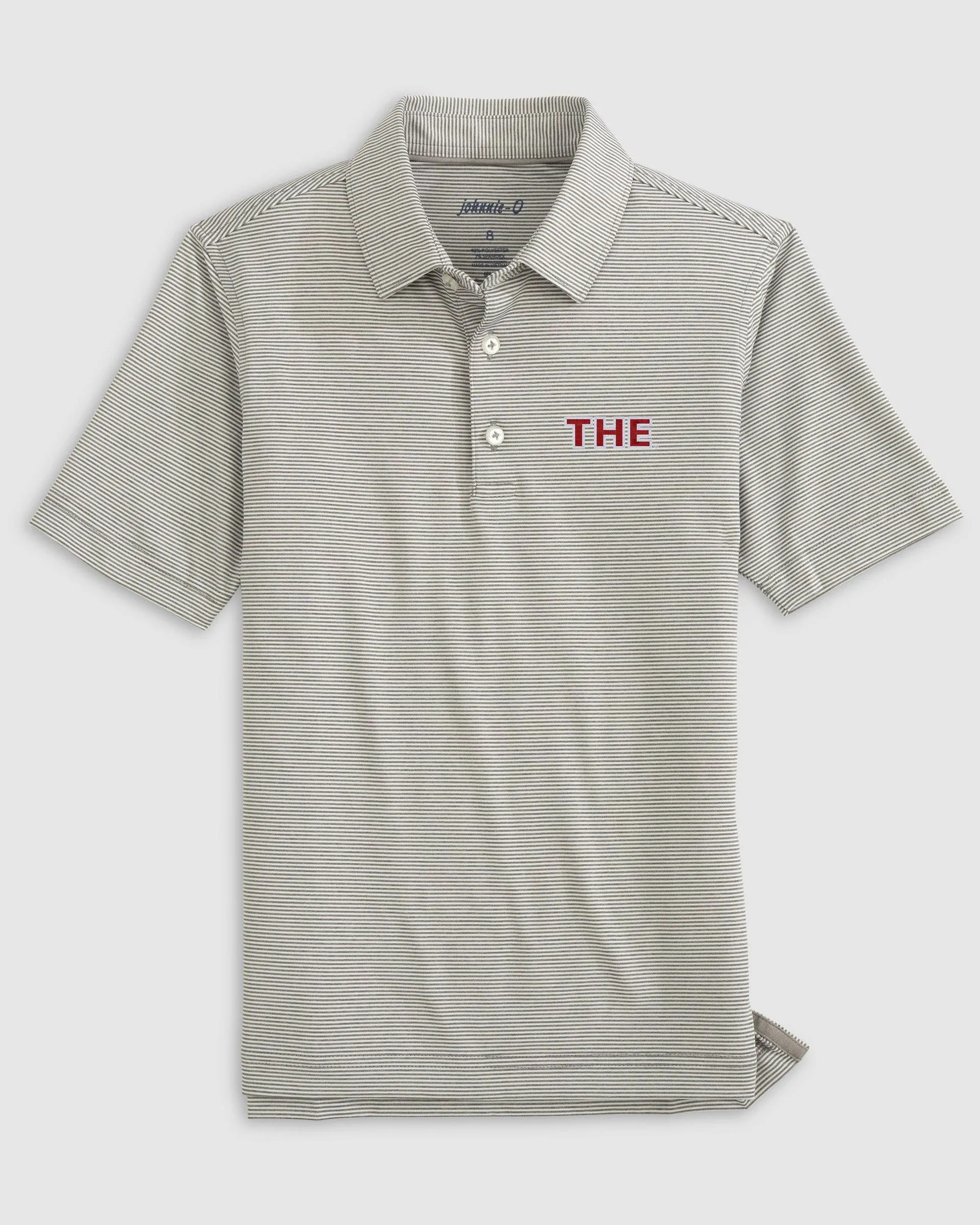 Ohio State Lyndonn Jr. Striped Jersey Performance Polo - The Logo
