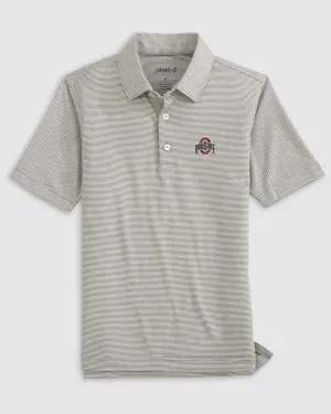 Ohio State Lyndonn Jr. Striped Jersey Performance Polo