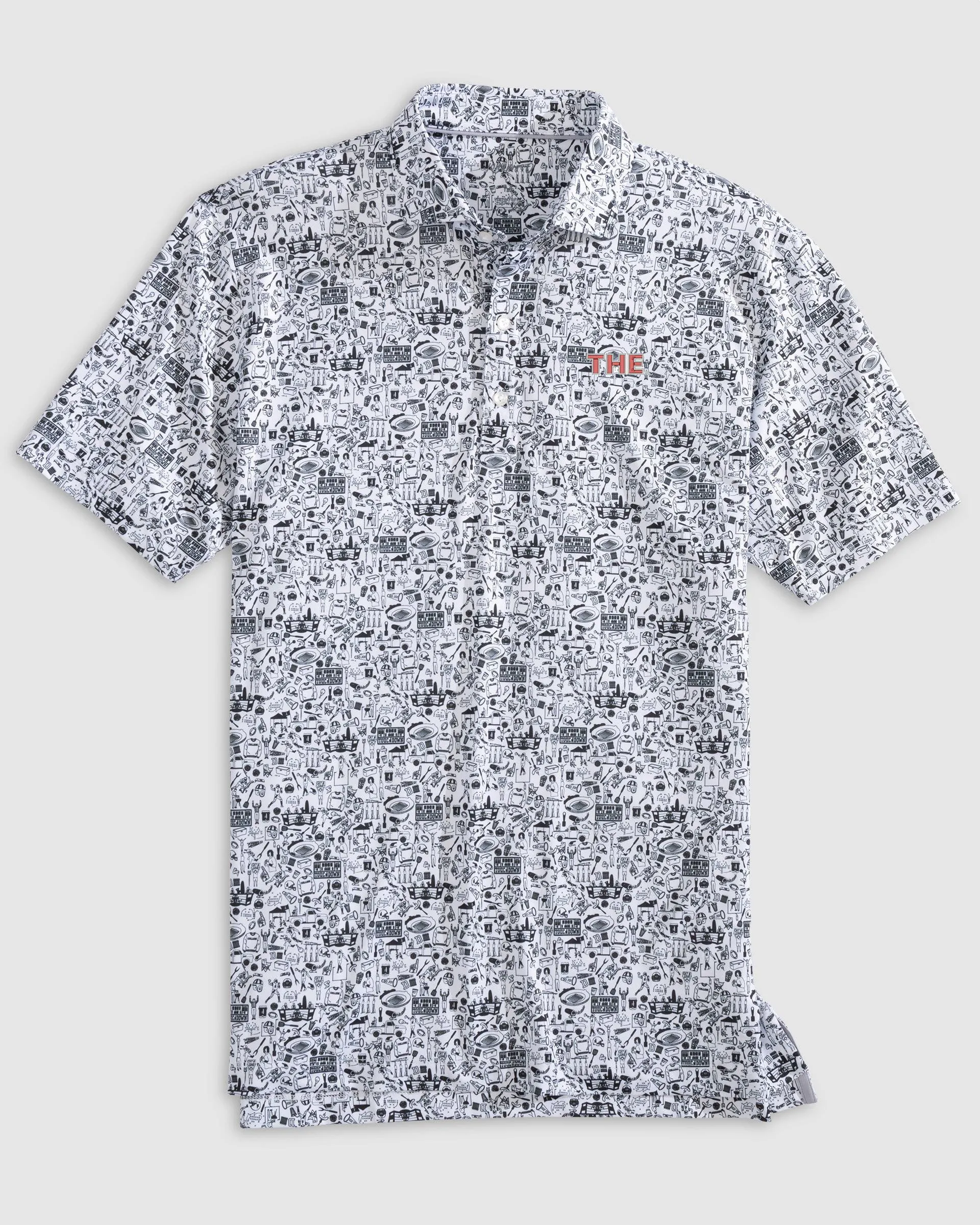 Ohio State Tailgater 2.0 Printed Jersey Performance Polo - The Logo