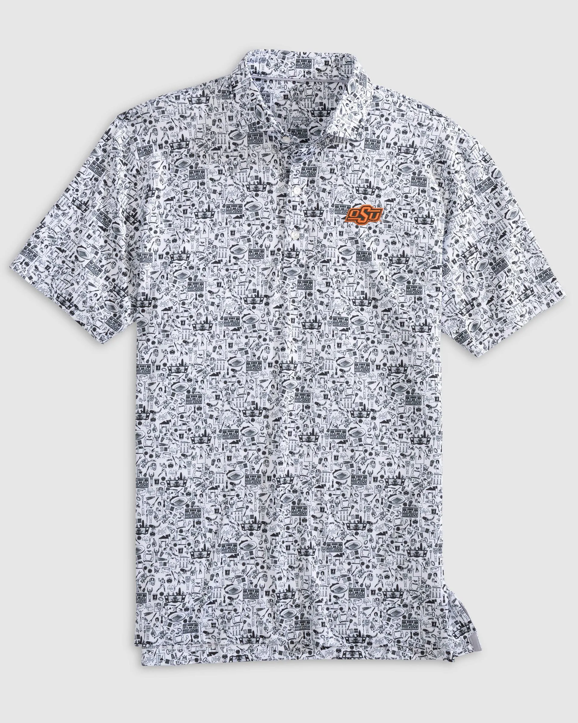 Oklahoma State Tailgater 2.0 Printed Jersey Performance Polo