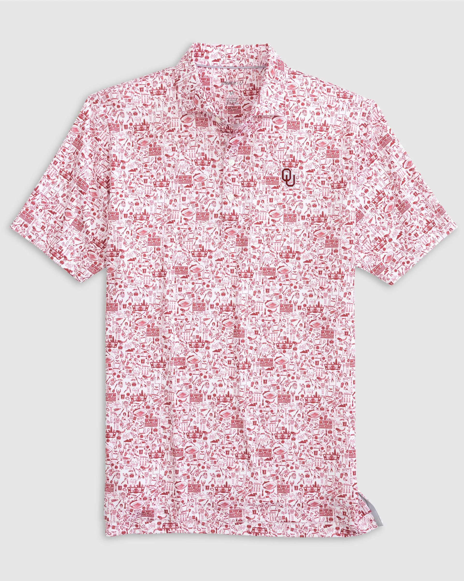 Oklahoma Tailgater 2.0 Jr. Printed Jersey Performance Polo