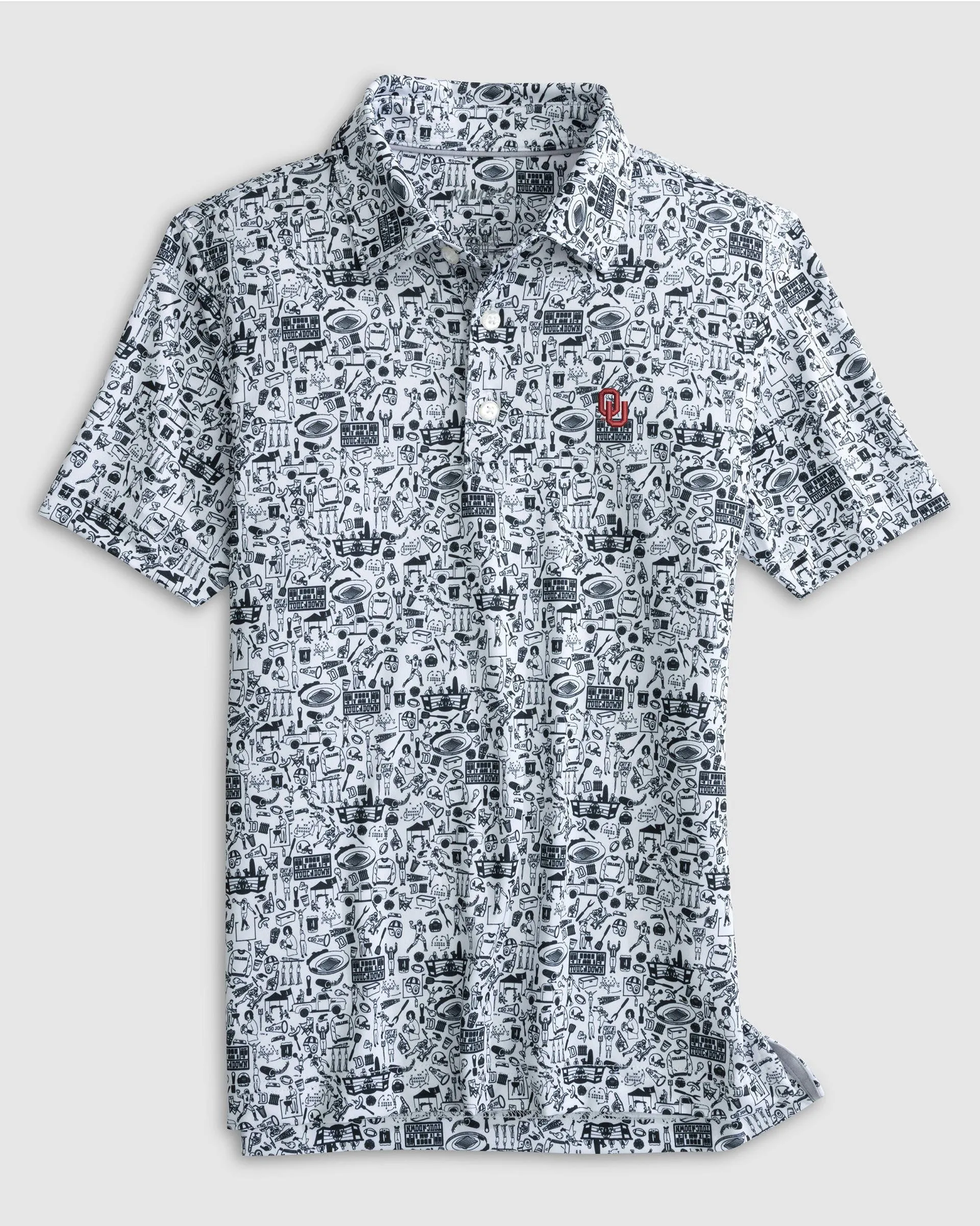 Oklahoma Tailgater 2.0 Jr. Printed Jersey Performance Polo