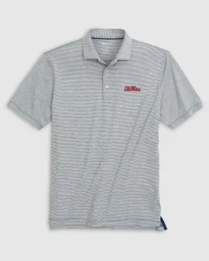 Ole Miss Lyndonn Striped Jersey Performance Polo