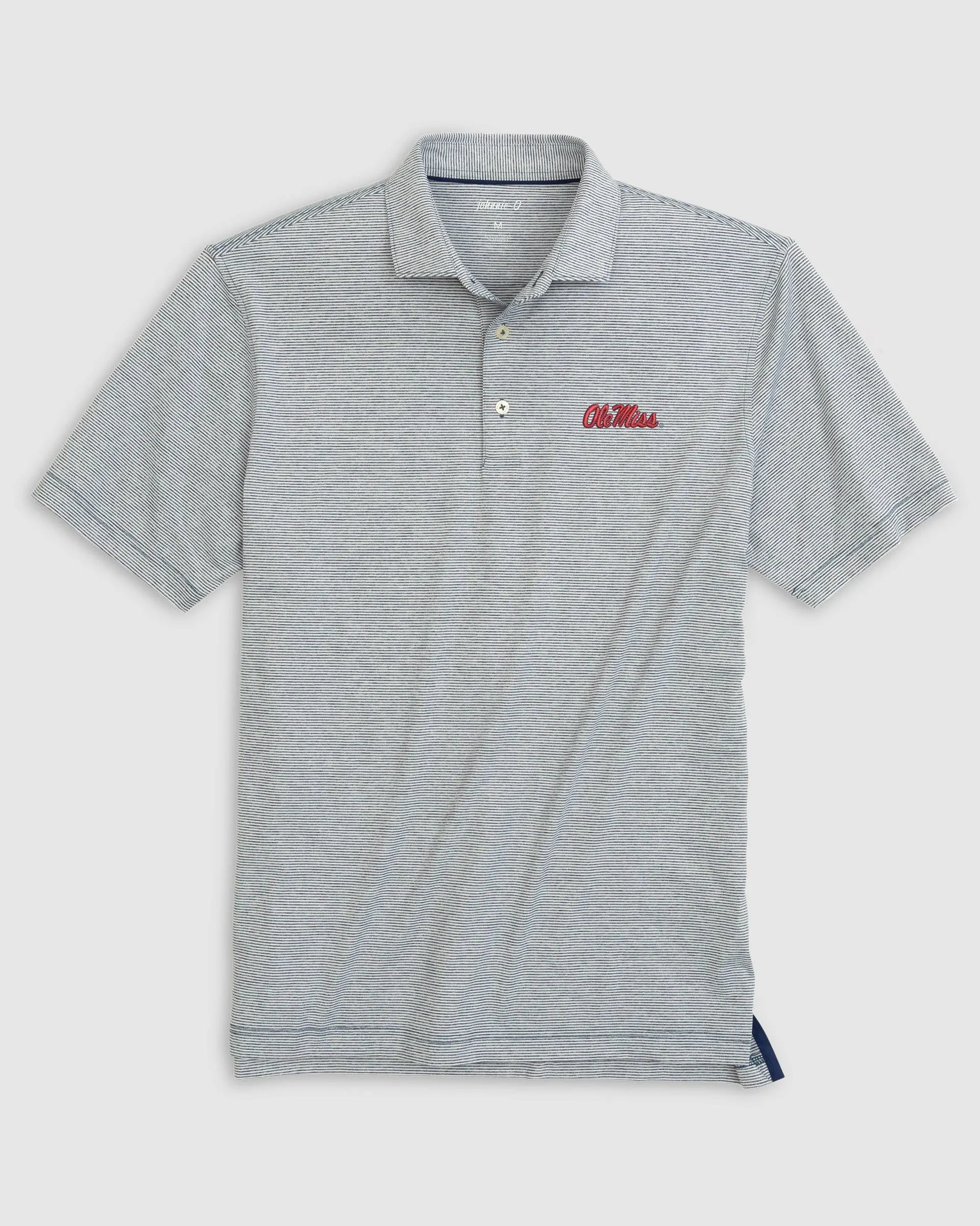 Ole Miss Lyndonn Striped Jersey Performance Polo