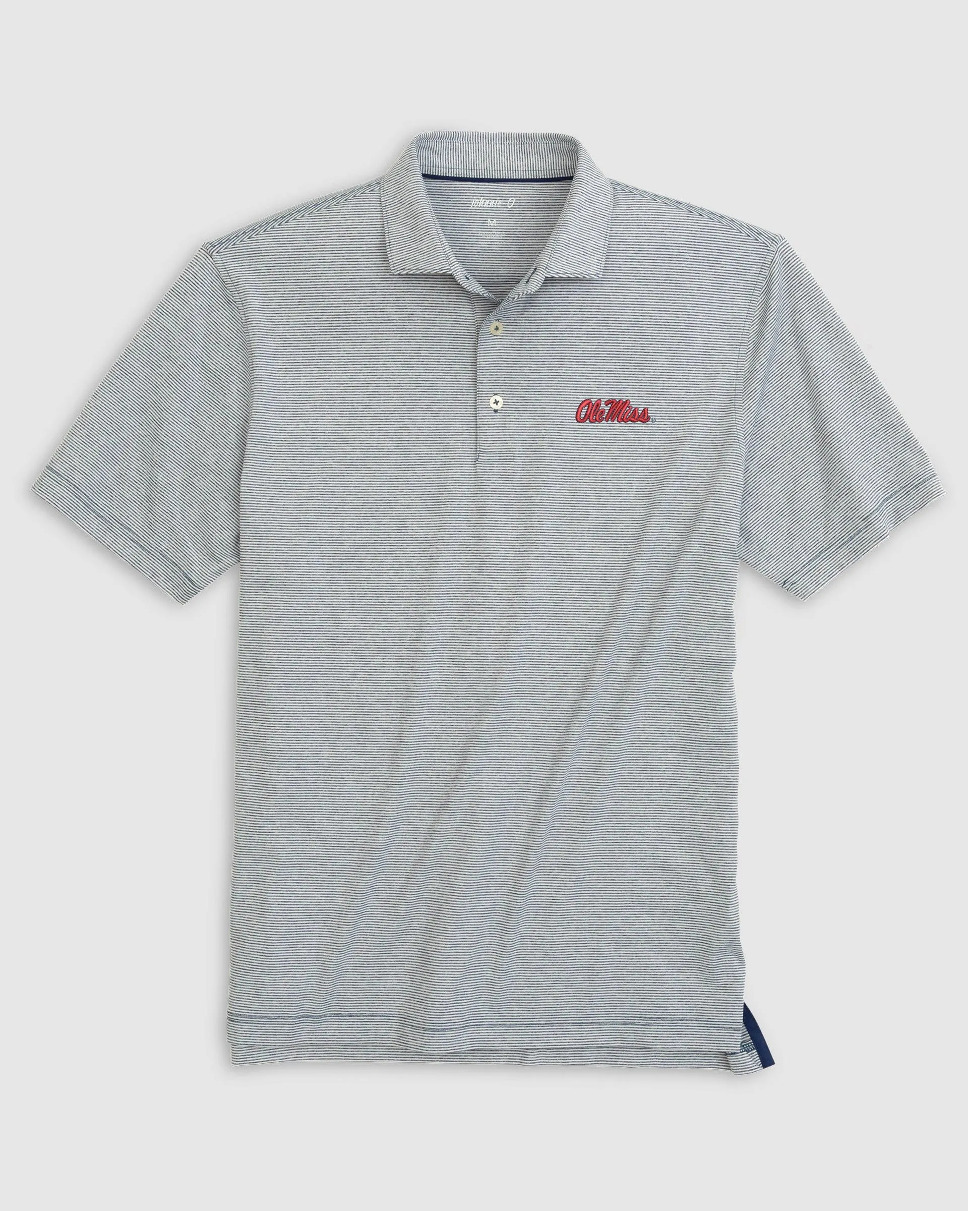 Ole Miss Lyndonn Striped Jersey Performance Polo