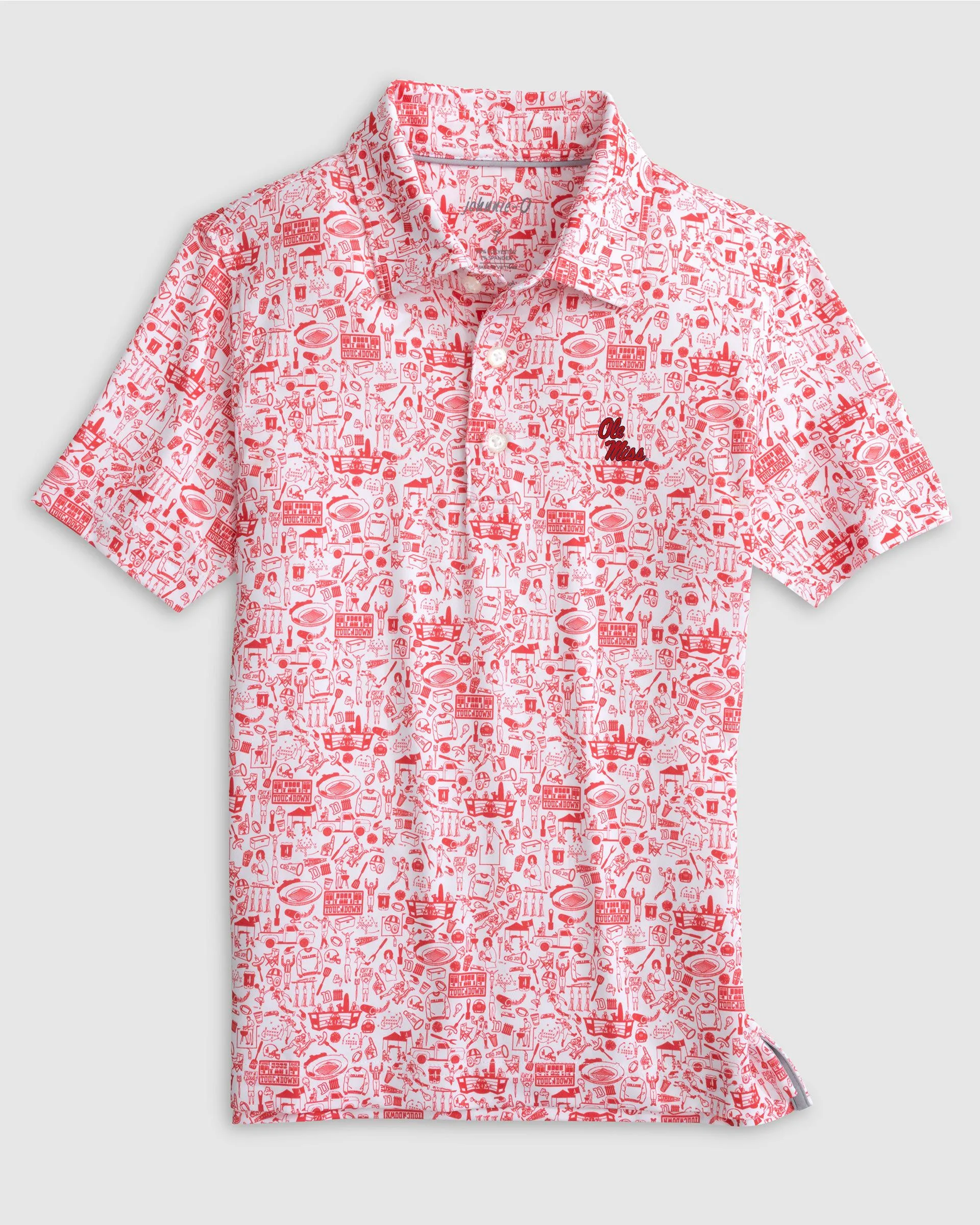 Ole Miss Tailgater 2.0 Jr. Printed Jersey Performance Polo