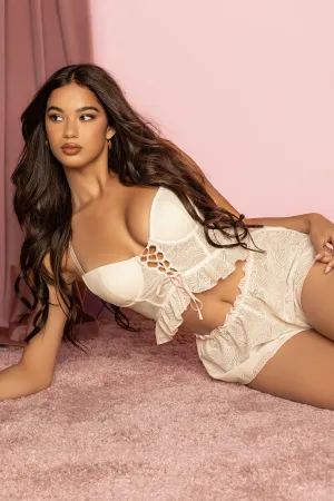 Paisley Eyelet Lingerie Pajama Tank