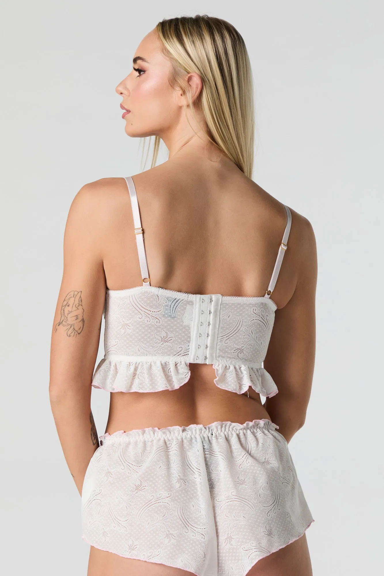 Paisley Eyelet Lingerie Pajama Tank