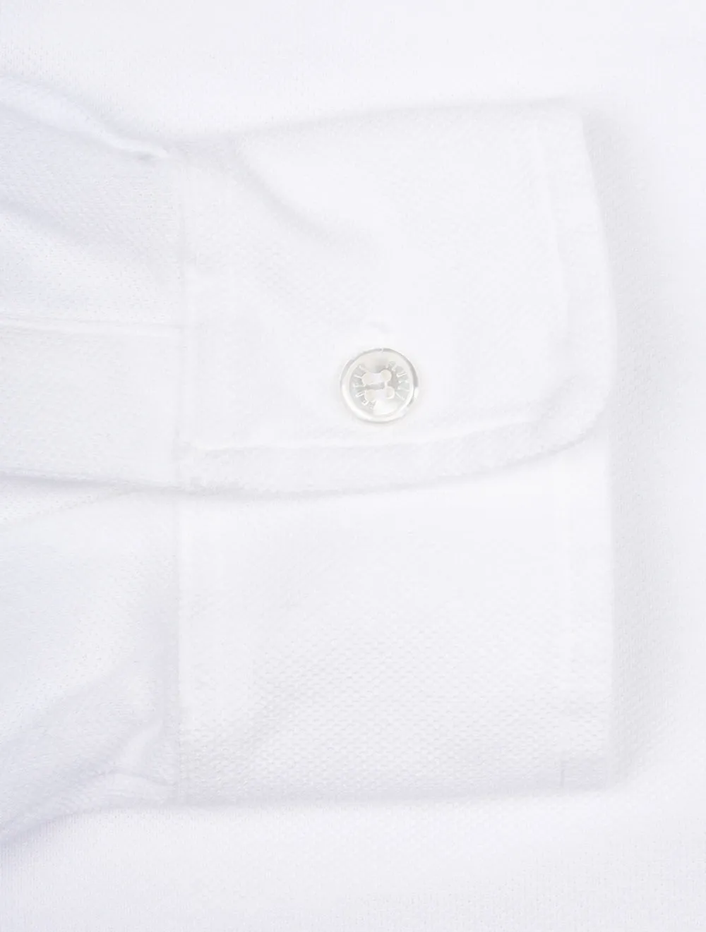 Piquet Giza Knitted Shirt White