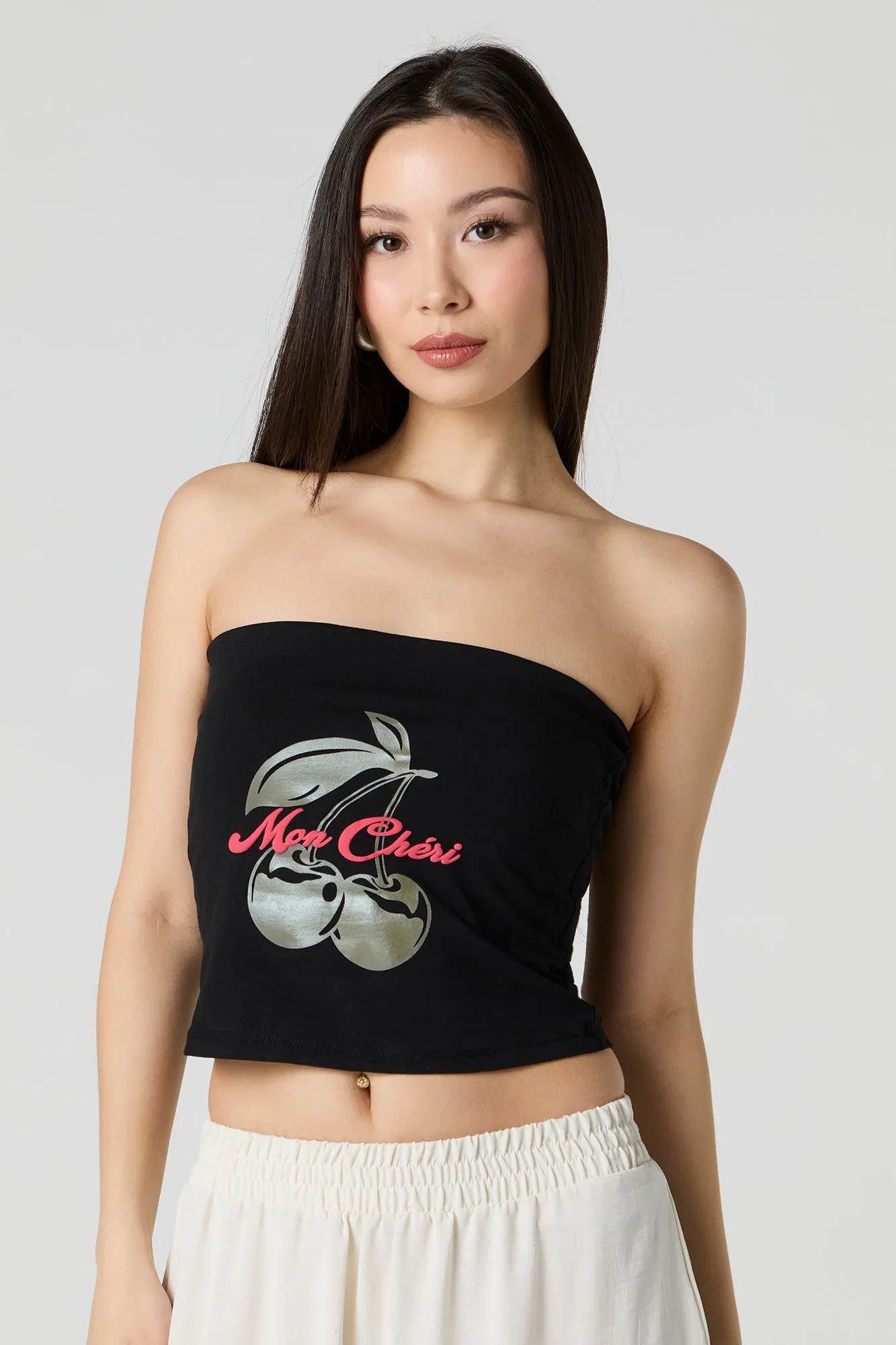 Puff Print Tube Top