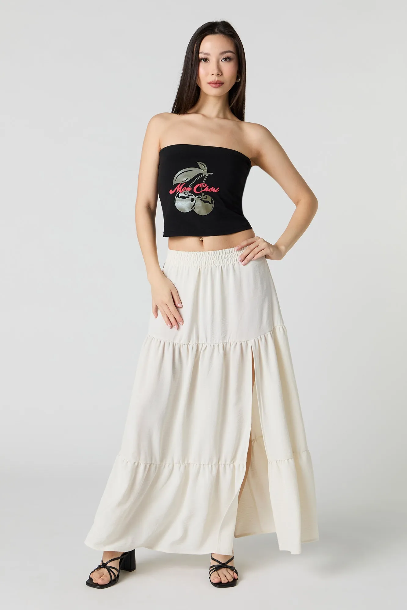 Puff Print Tube Top