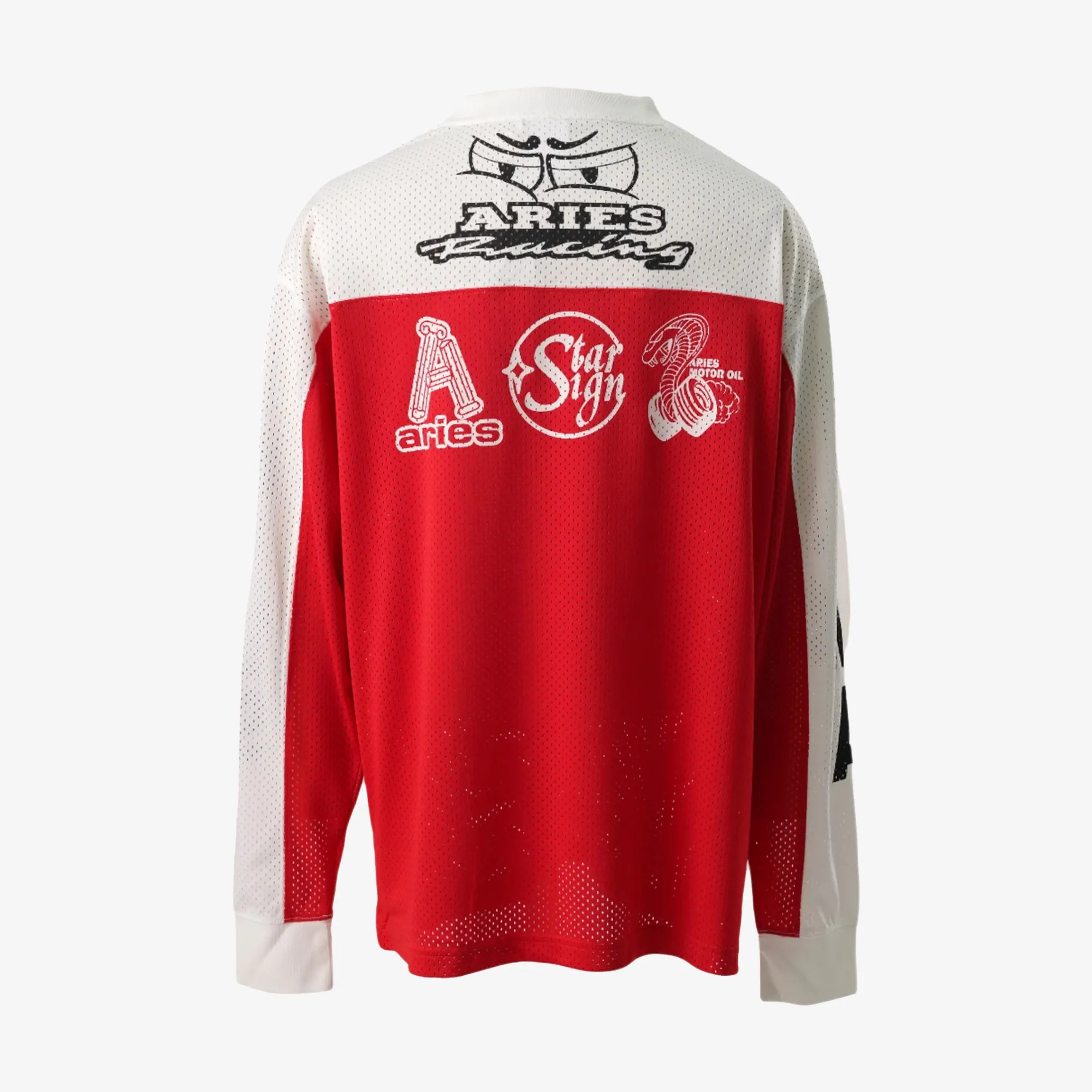 PUMA | x ARIES MESH LONGSLEEVE { WHITE/RED