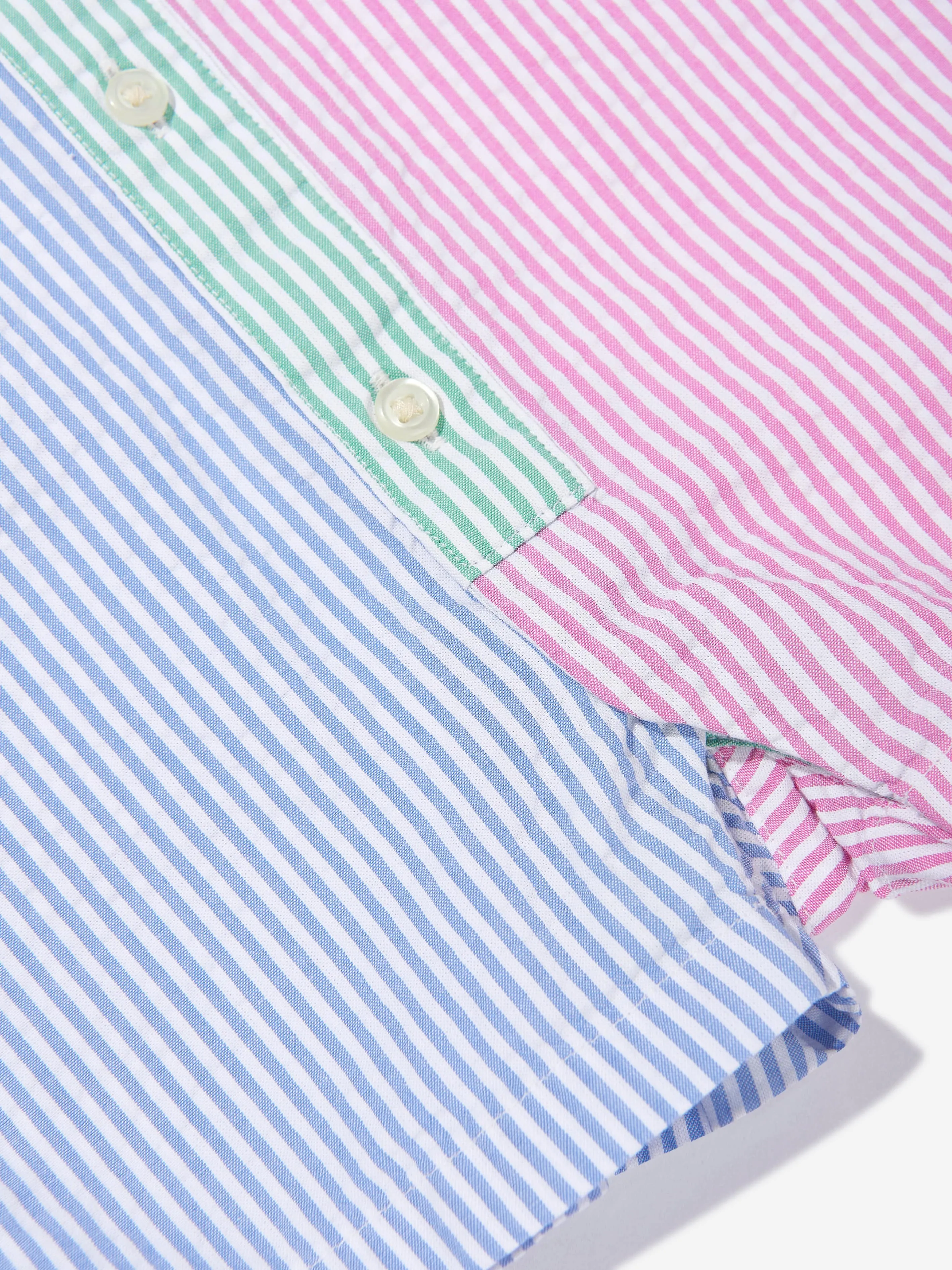 Ralph Lauren Baby Boys Striped Romper in Blue