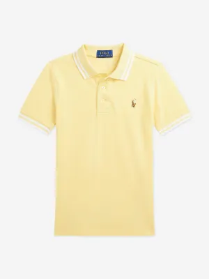 Ralph Lauren Boys Logo Polo Shirt in Yellow