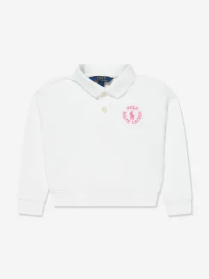 Ralph Lauren Girls Polo Sweatshirt in White