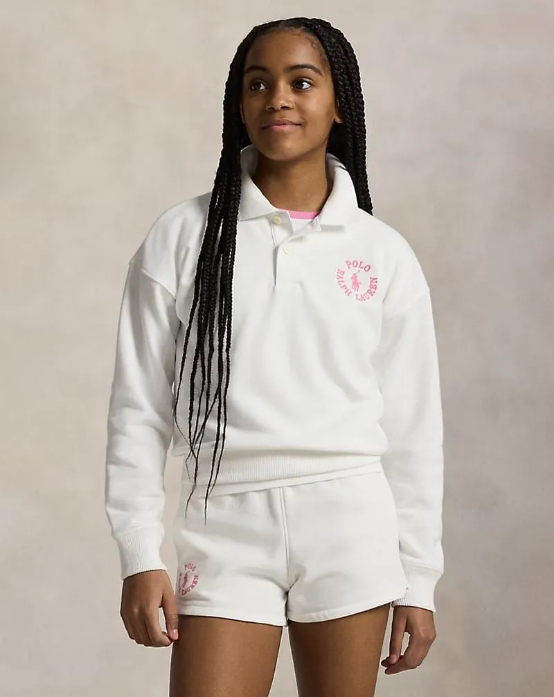 Ralph Lauren Girls Polo Sweatshirt in White