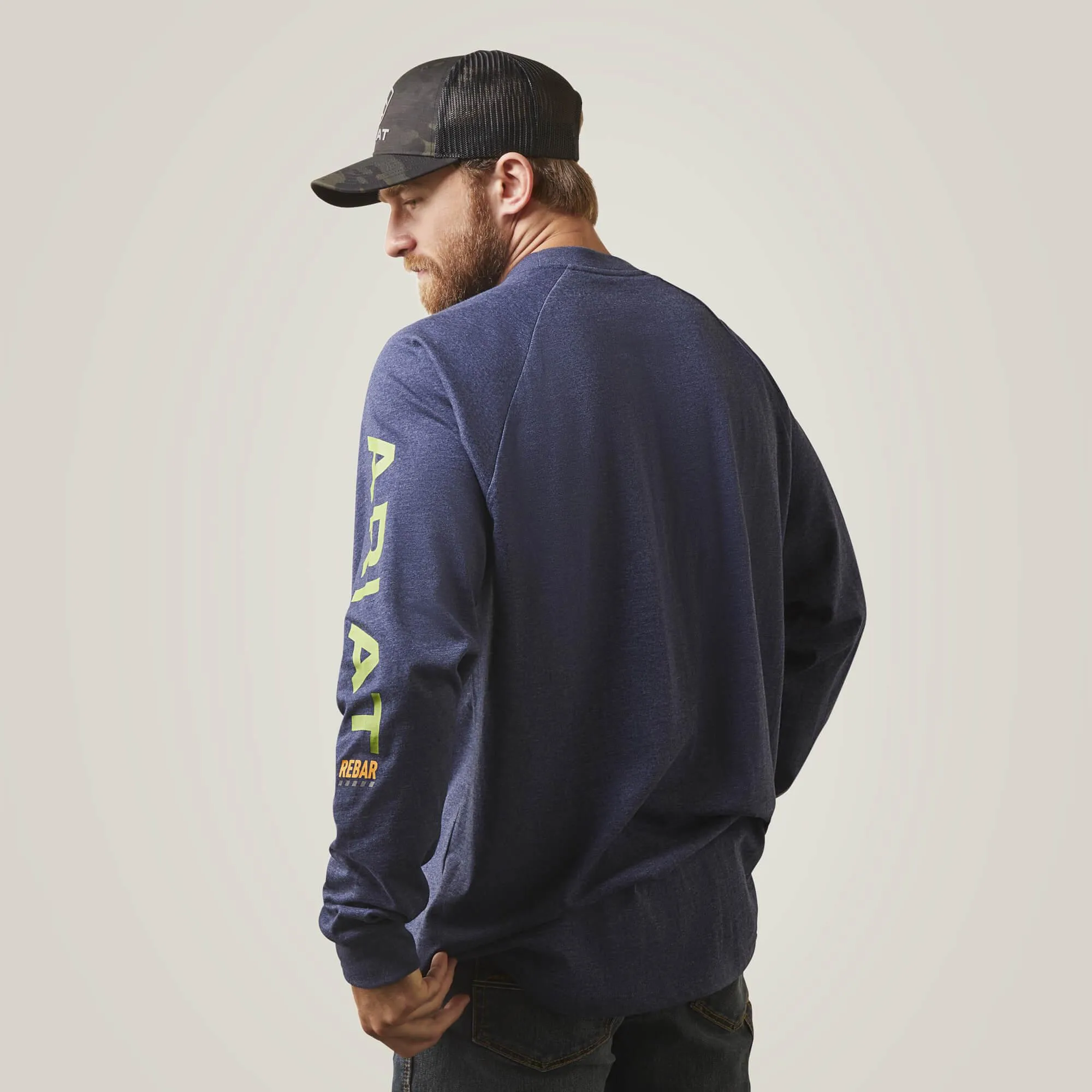 Rebar Cotton Strong Graphic - Navy Heather